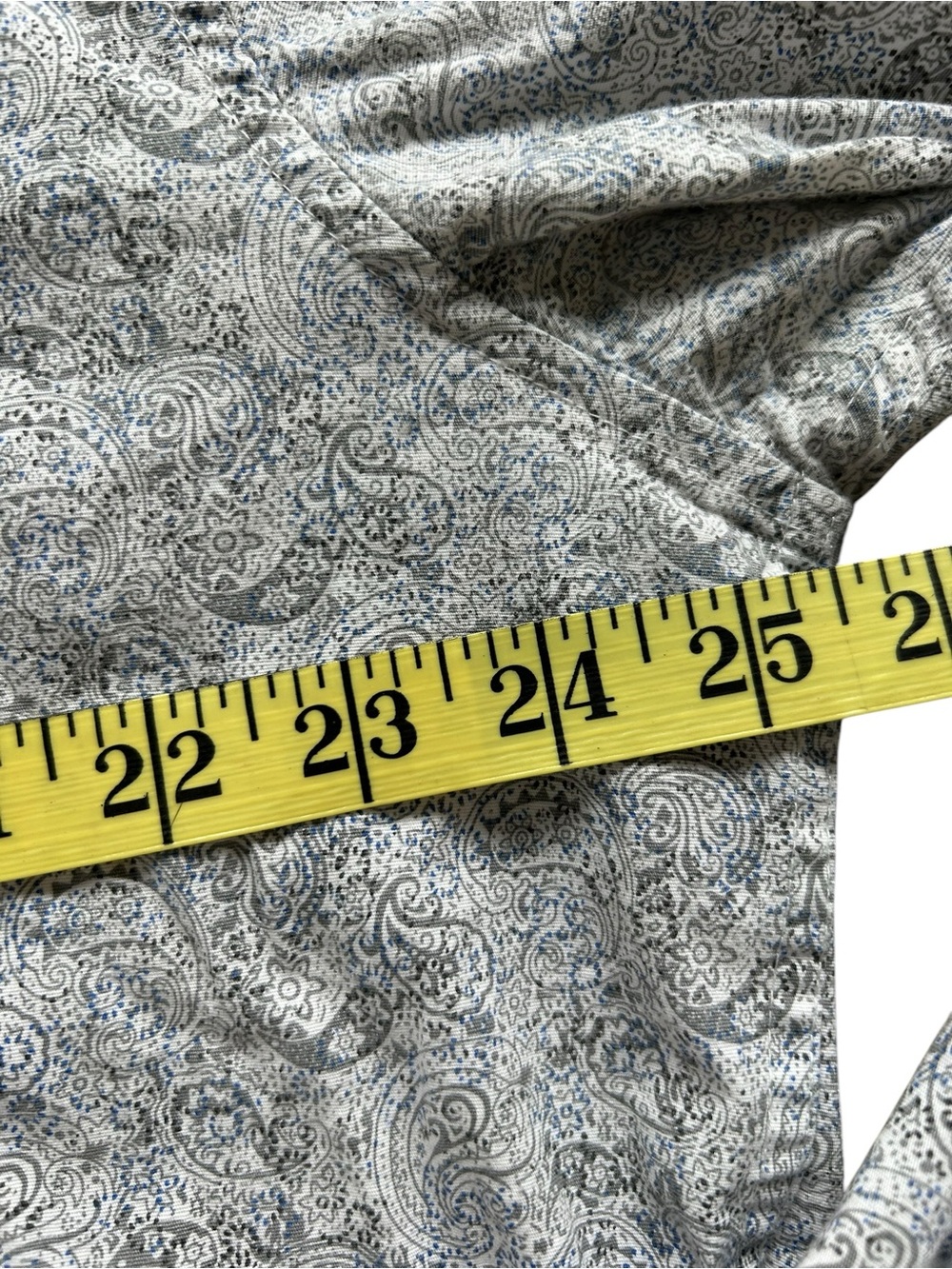 Rafter C Men’s Western Pearl Snap Button-Down Paisley Grey Shirt Size XL - Picture 7 of 12